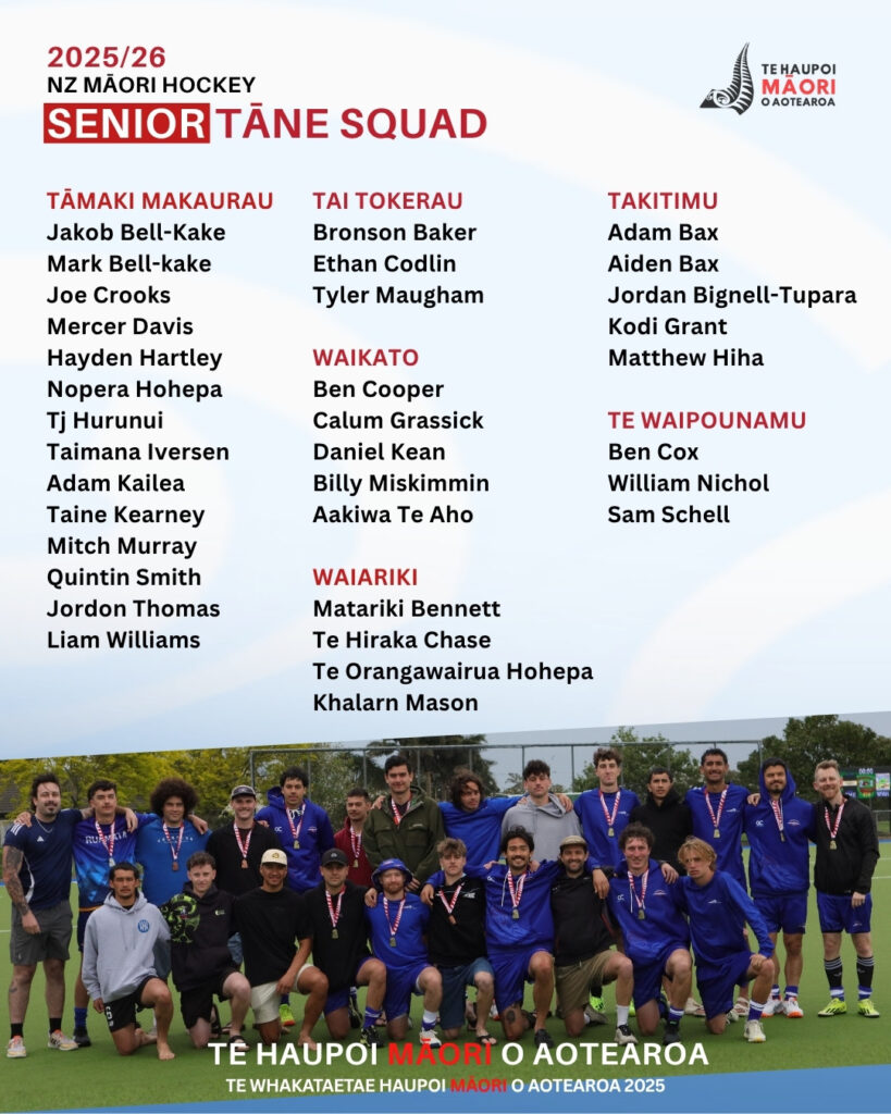 NZMH Senior Tāne Squad 2026