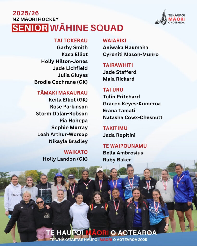 NZMH Snr Wāhine Squad 2026